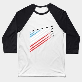 RAF Red Arrows Formation Baseball T-Shirt